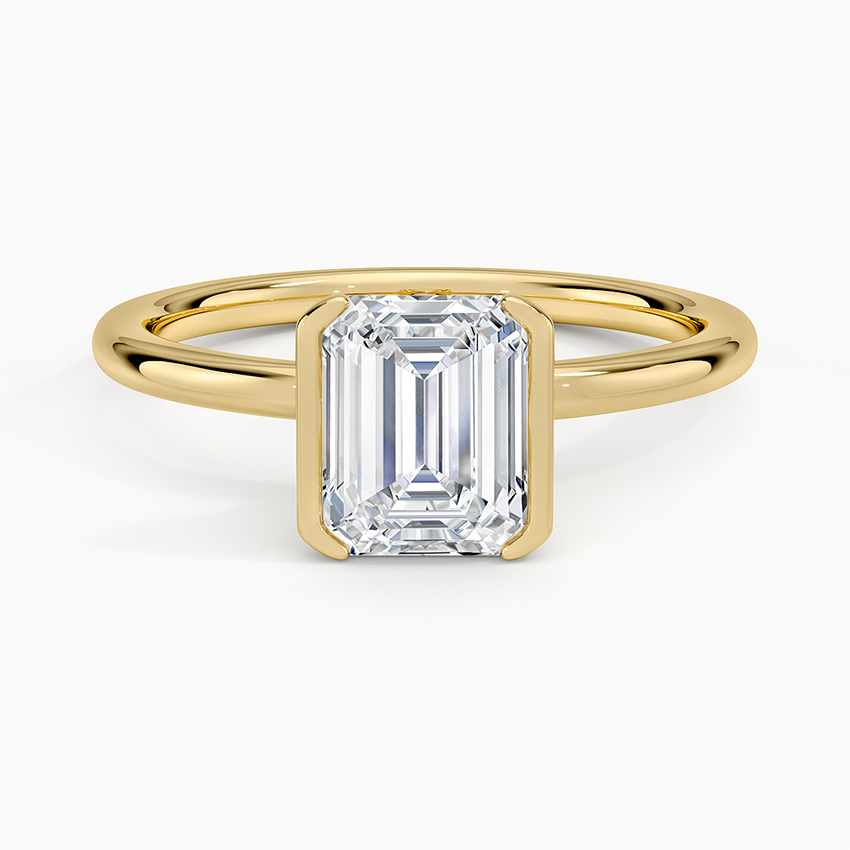 Annika Half Bezel Solitaire Ring