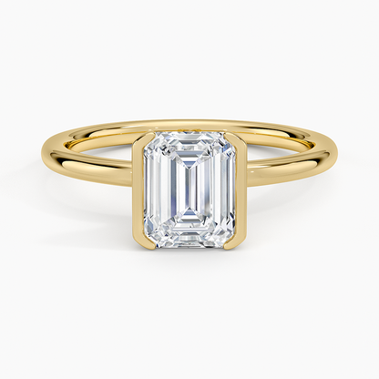 Annika Half Bezel Solitaire Ring