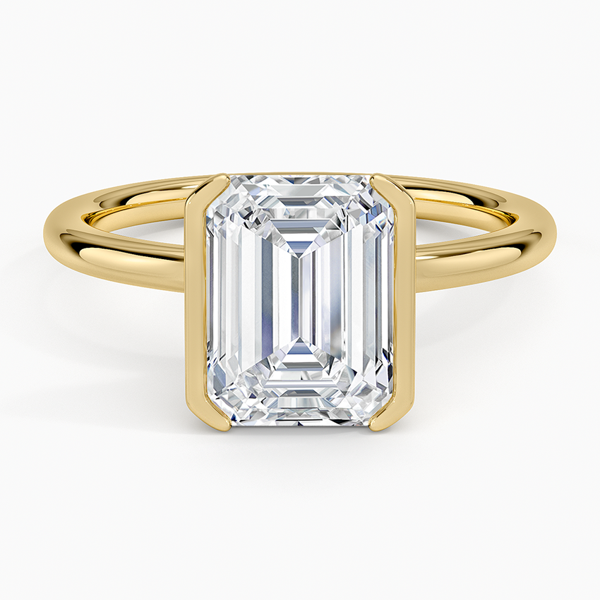Annika Half Bezel Solitaire Ring