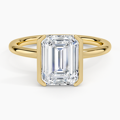 Annika Half Bezel Solitaire Ring