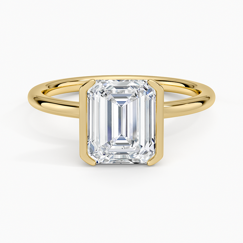 Annika Half Bezel Solitaire Ring