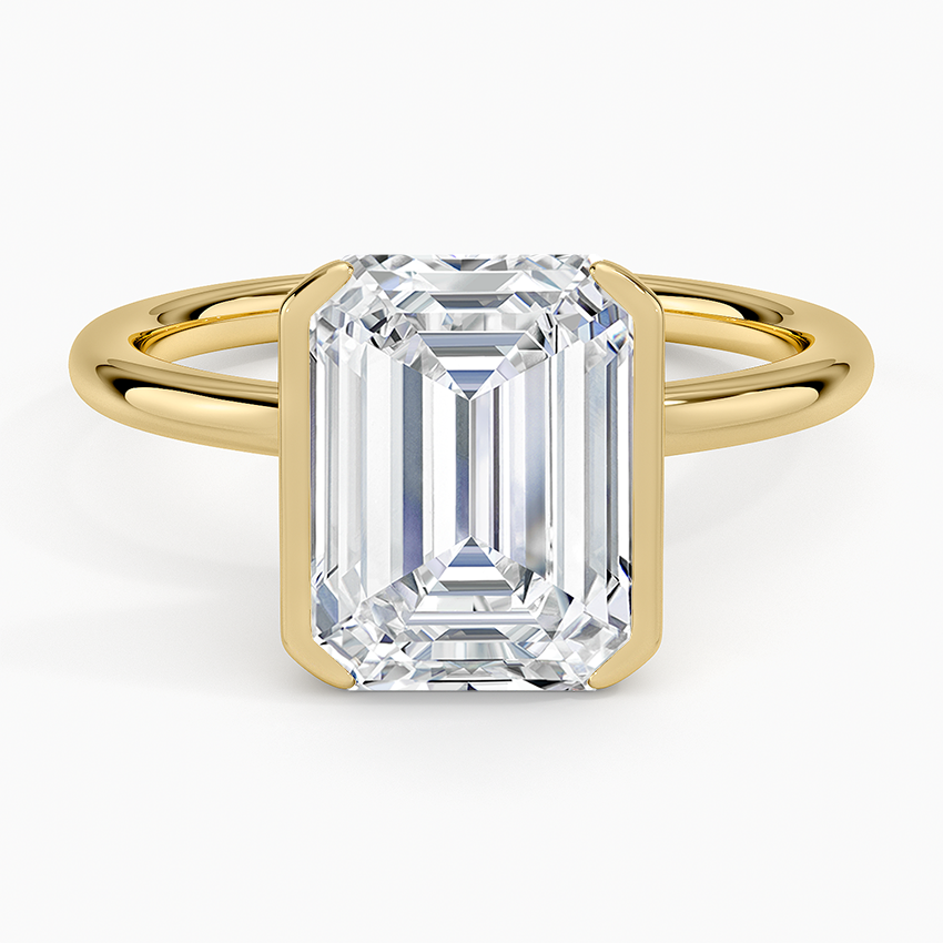 Annika Half Bezel Solitaire Ring