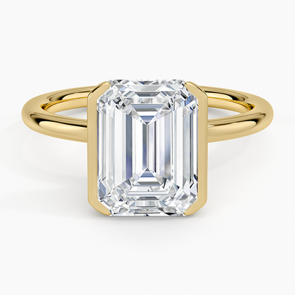 Annika Half Bezel Solitaire Ring