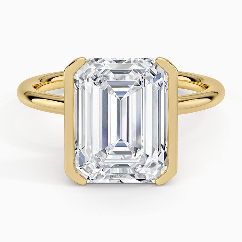 Annika Half Bezel Solitaire Ring