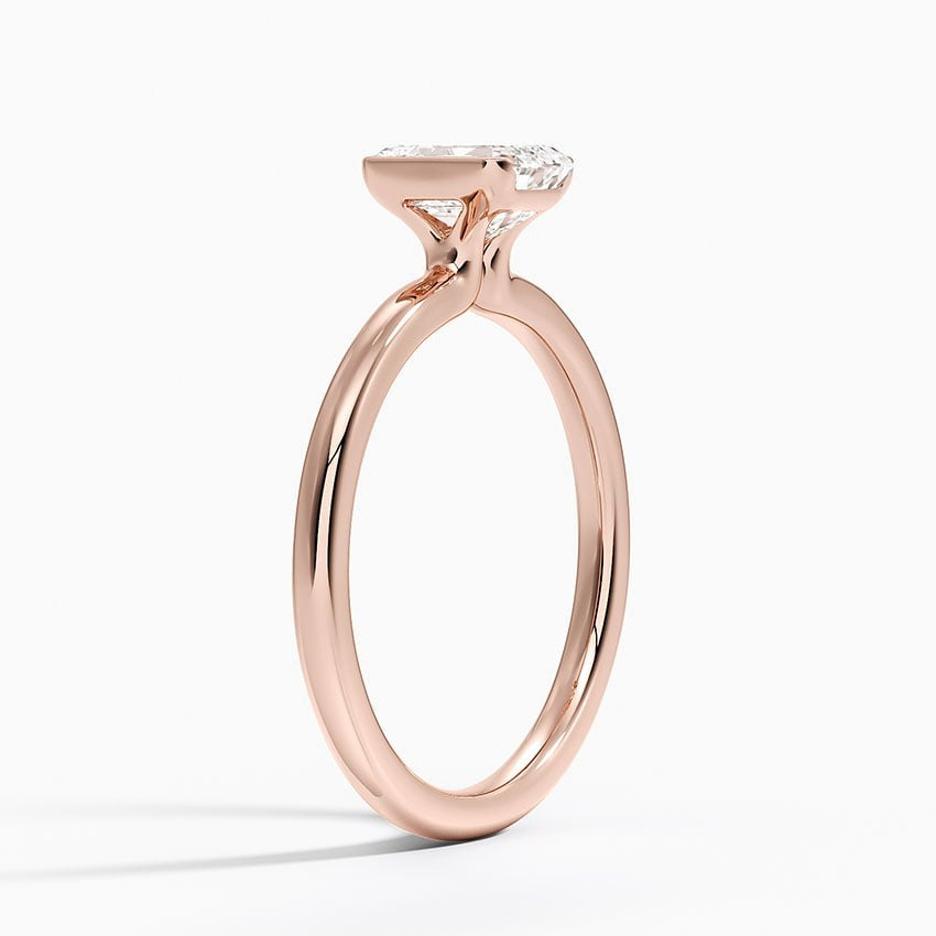 Annika Half Bezel Solitaire Ring