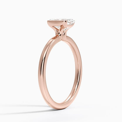 Annika Half Bezel Solitaire Ring
