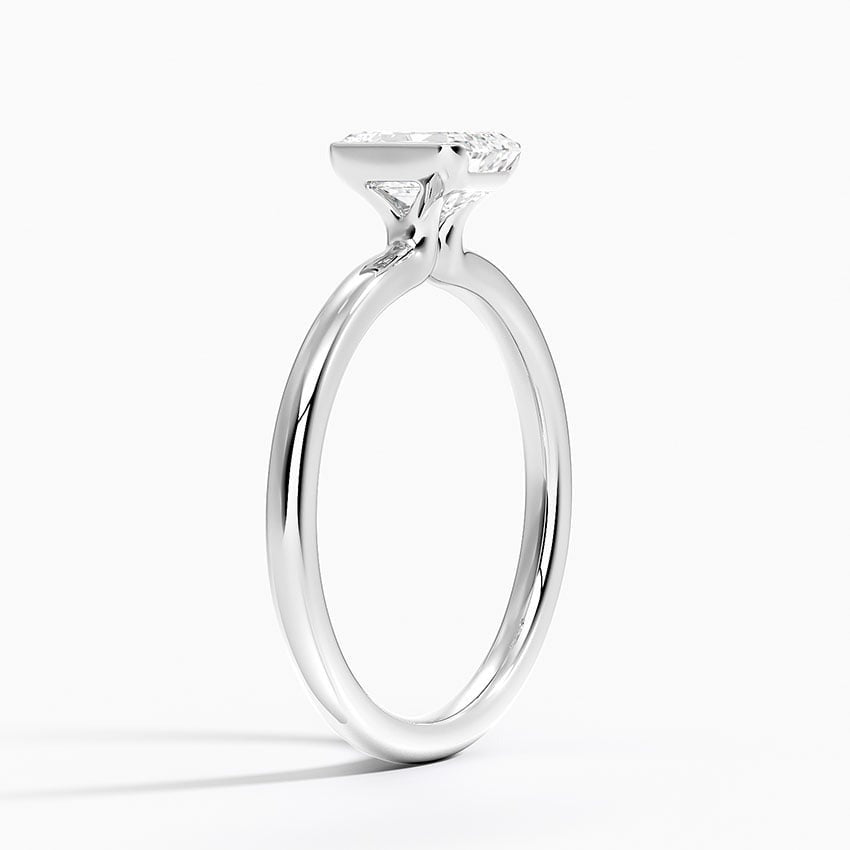 Annika Half Bezel Solitaire Ring