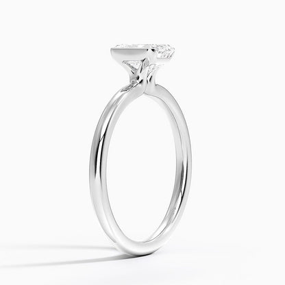Annika Half Bezel Solitaire Ring