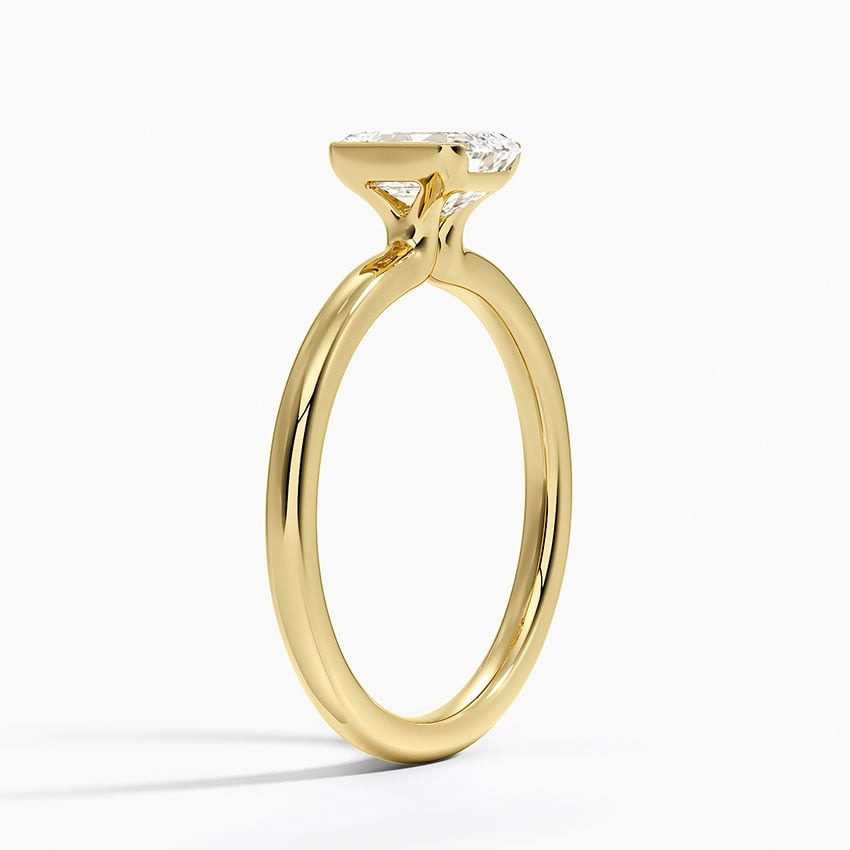 Annika Half Bezel Solitaire Ring