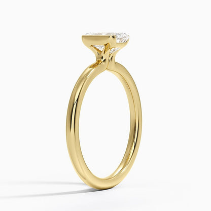 Annika Half Bezel Solitaire Ring