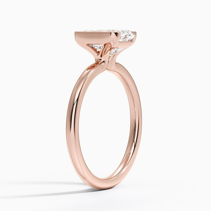 Annika Half Bezel Solitaire Ring