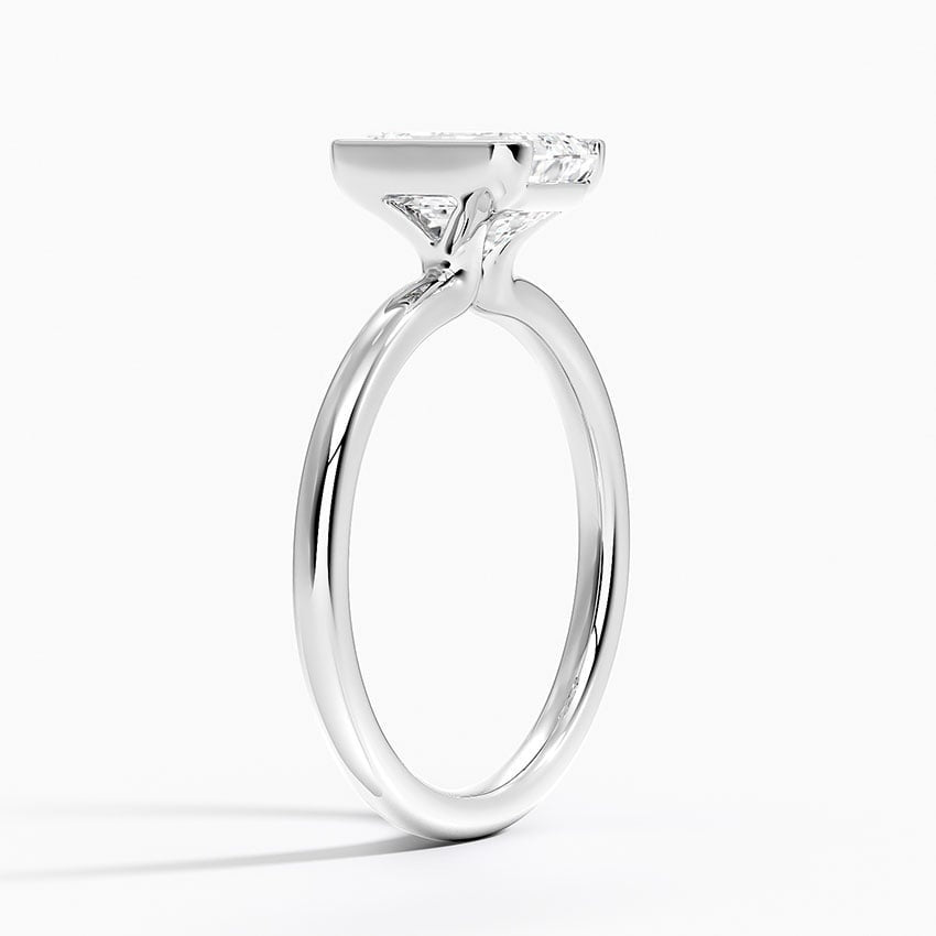 Annika Half Bezel Solitaire Ring