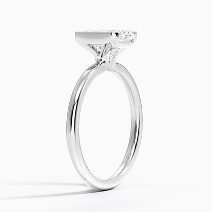 Annika Half Bezel Solitaire Ring