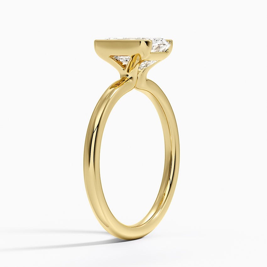 Annika Half Bezel Solitaire Ring