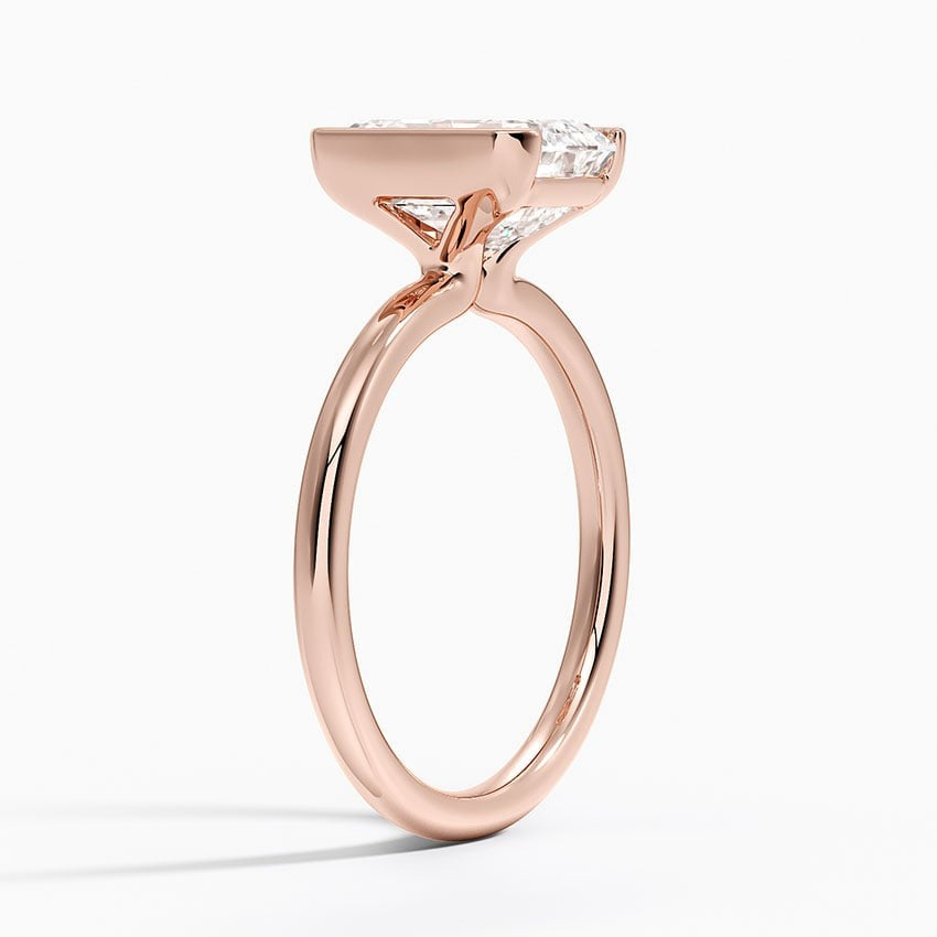 Annika Half Bezel Solitaire Ring