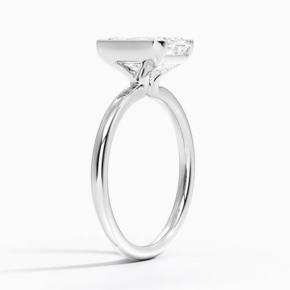 Annika Half Bezel Solitaire Ring
