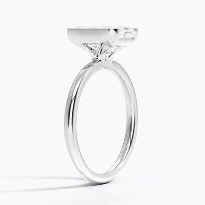 Annika Half Bezel Solitaire Ring