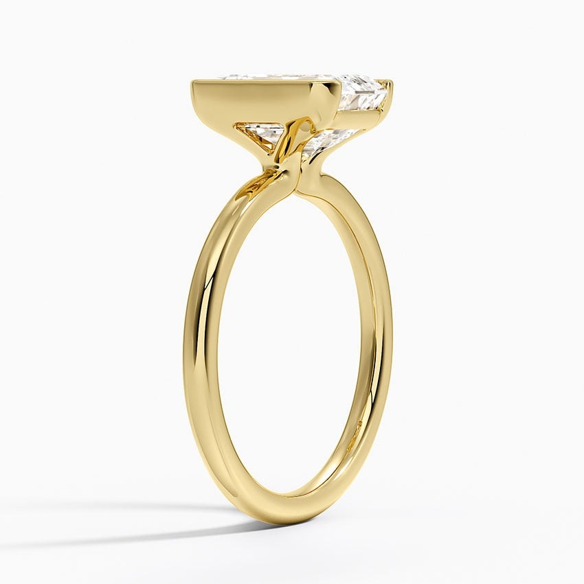 Annika Half Bezel Solitaire Ring