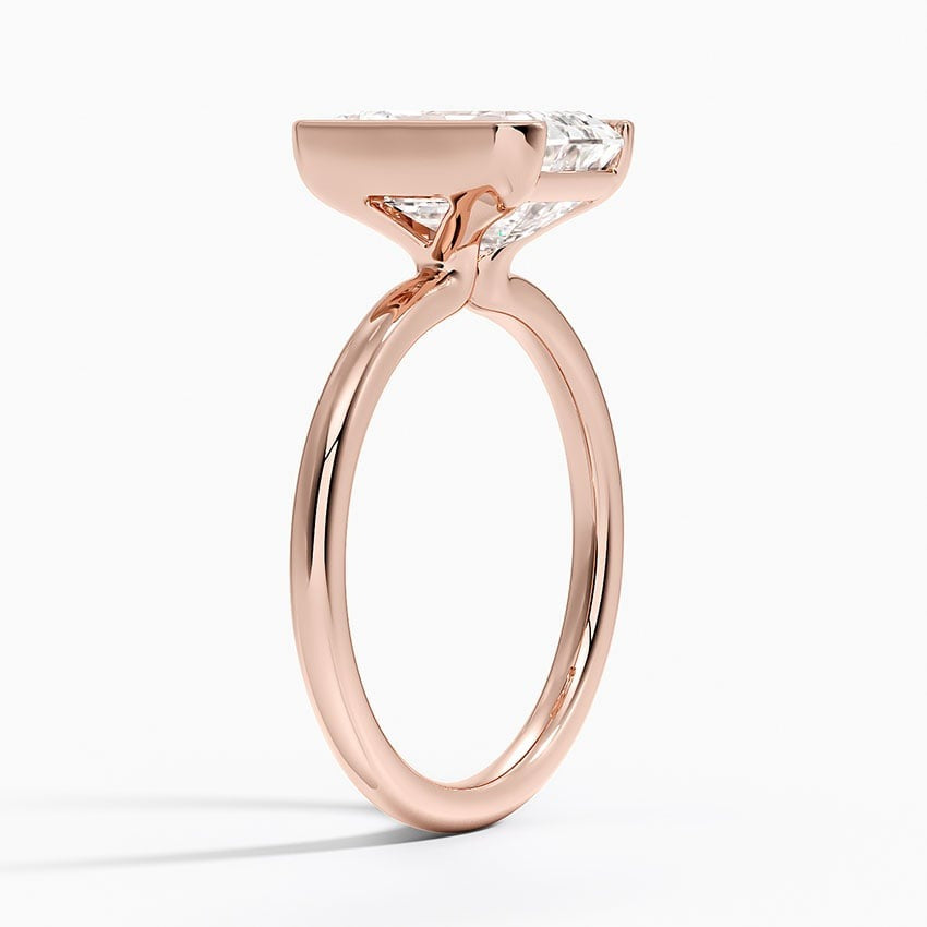 Annika Half Bezel Solitaire Ring