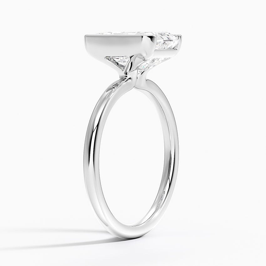 Annika Half Bezel Solitaire Ring