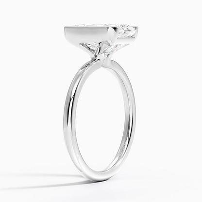 Annika Half Bezel Solitaire Ring