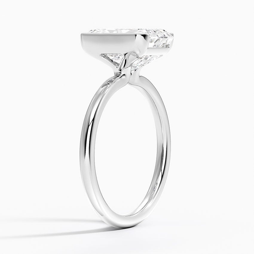 Annika Half Bezel Solitaire Ring