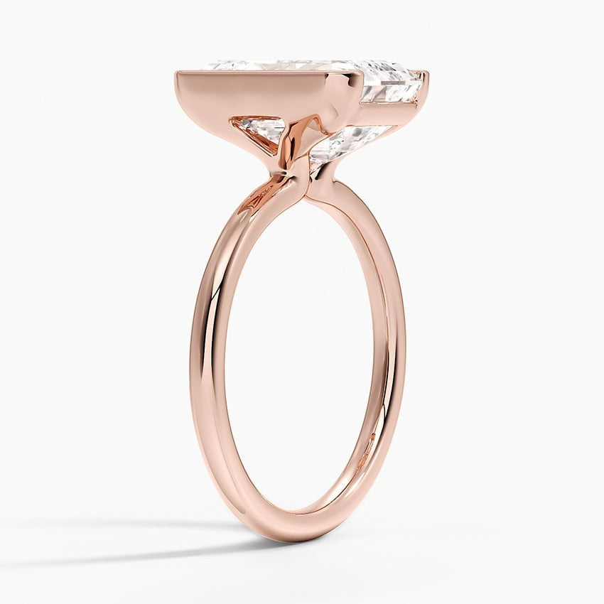 Annika Half Bezel Solitaire Ring