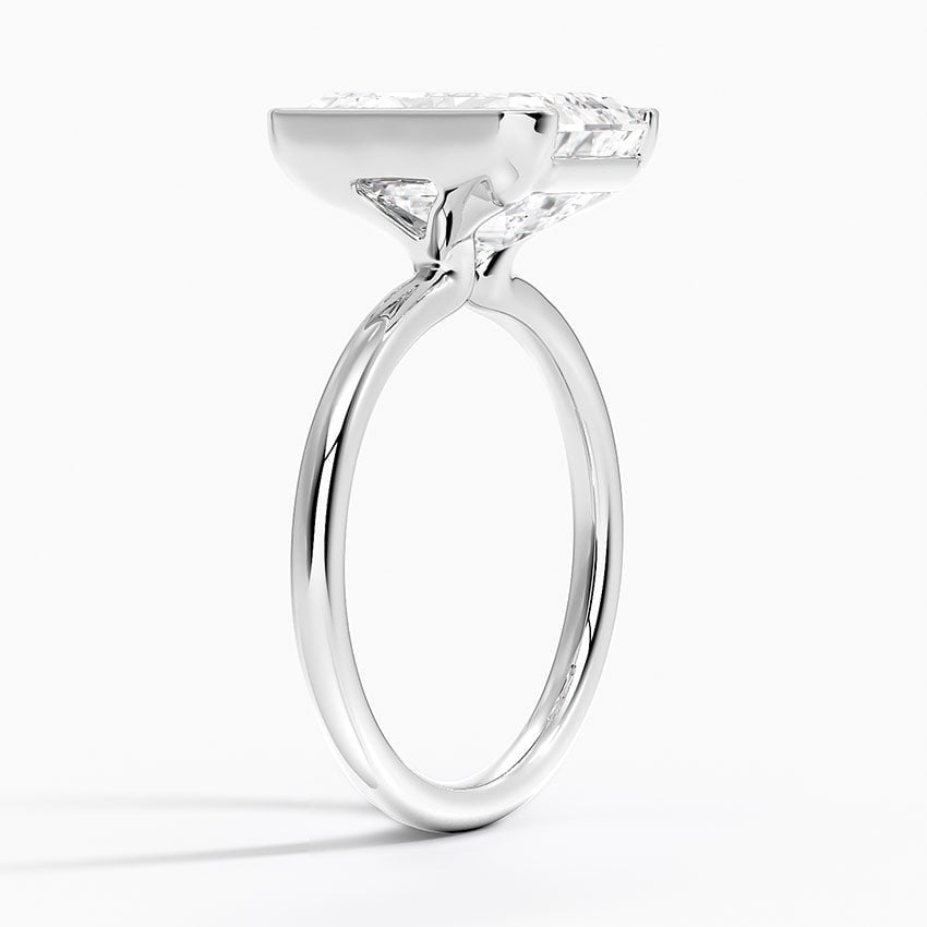 Annika Half Bezel Solitaire Ring