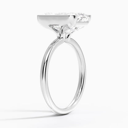 Annika Half Bezel Solitaire Ring