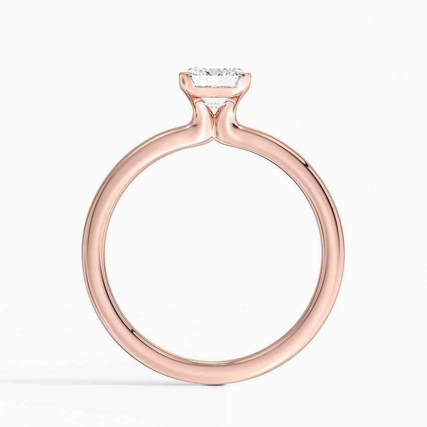 Annika Half Bezel Solitaire Ring