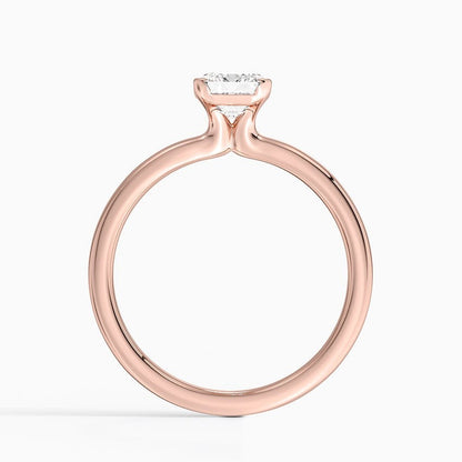 Annika Half Bezel Solitaire Ring