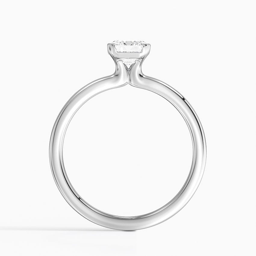 Annika Half Bezel Solitaire Ring