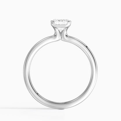 Annika Half Bezel Solitaire Ring