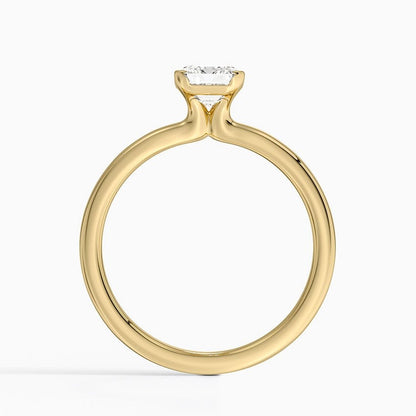 Annika Half Bezel Solitaire Ring