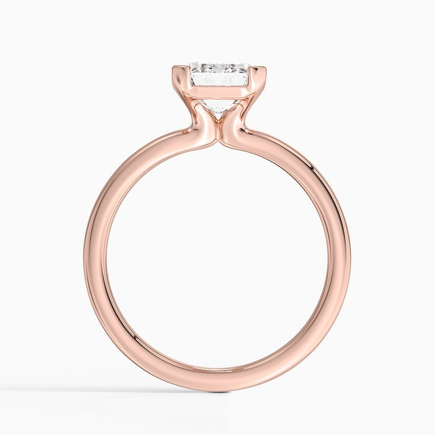 Annika Half Bezel Solitaire Ring