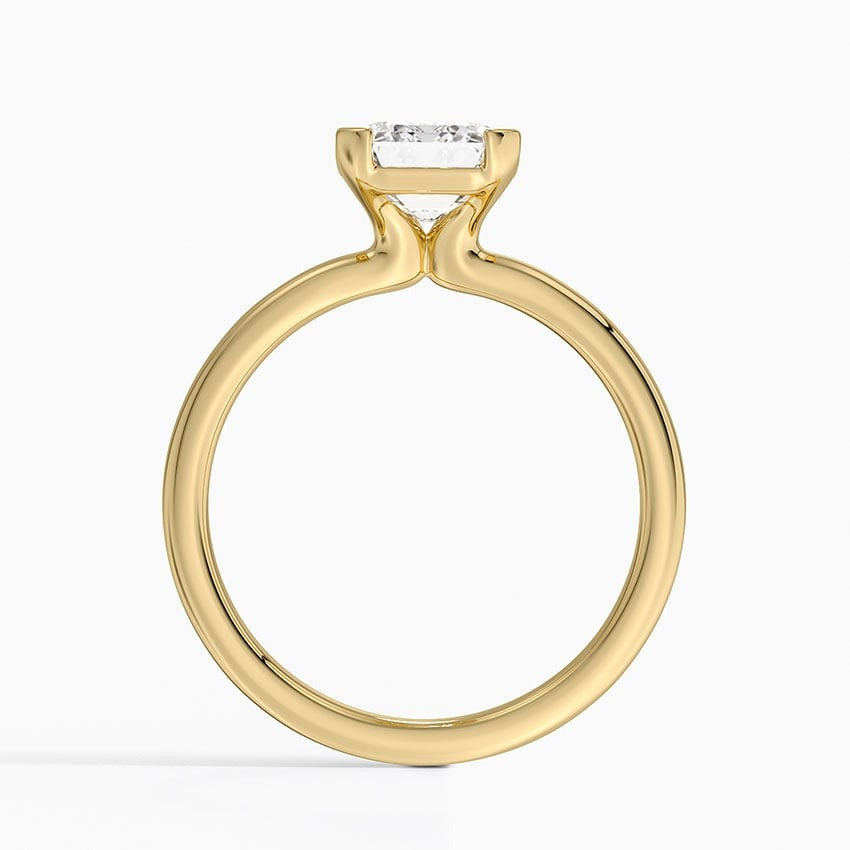 Annika Half Bezel Solitaire Ring