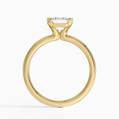 Annika Half Bezel Solitaire Ring