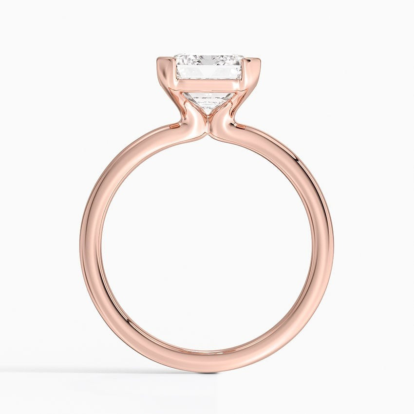 Annika Half Bezel Solitaire Ring