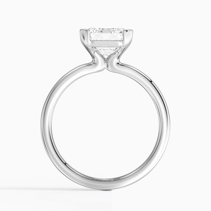 Annika Half Bezel Solitaire Ring