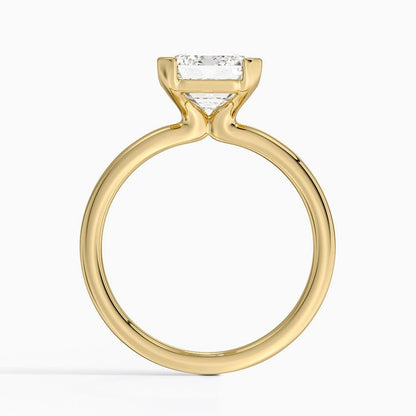 Annika Half Bezel Solitaire Ring