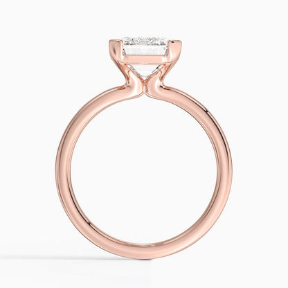 Annika Half Bezel Solitaire Ring