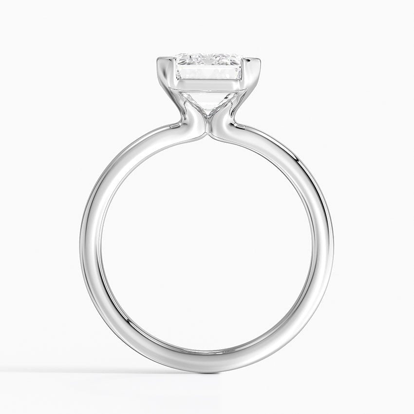 Annika Half Bezel Solitaire Ring