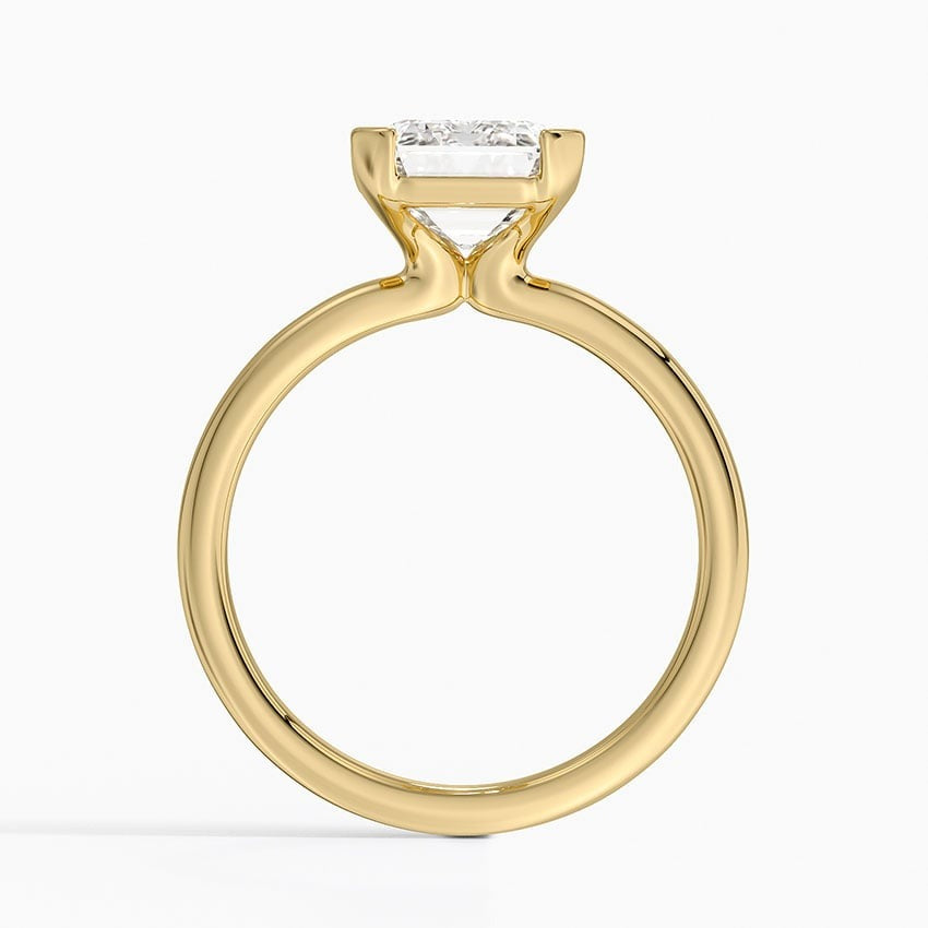 Annika Half Bezel Solitaire Ring