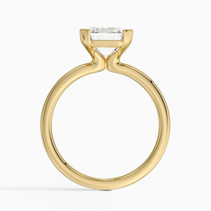 Annika Half Bezel Solitaire Ring