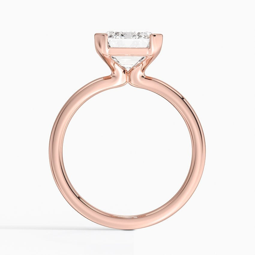 Annika Half Bezel Solitaire Ring