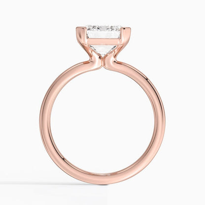 Annika Half Bezel Solitaire Ring