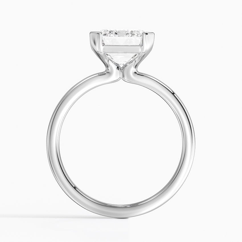 Annika Half Bezel Solitaire Ring