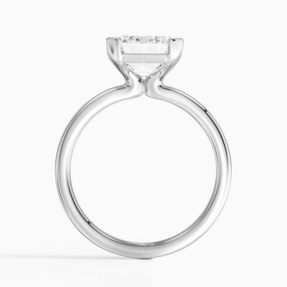 Annika Half Bezel Solitaire Ring