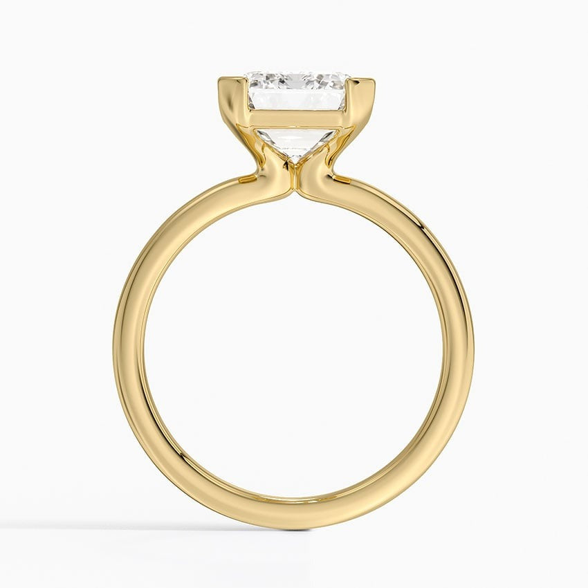 Annika Half Bezel Solitaire Ring
