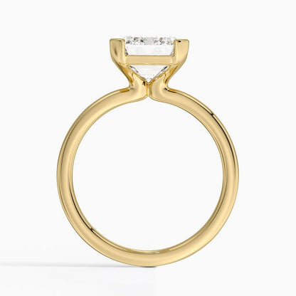 Annika Half Bezel Solitaire Ring